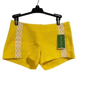Lilly Pulitzer Liza Short in‎ Sunglow Yellow NWT Size 00